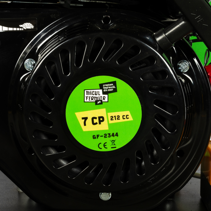 Tocator pentru crengi si vita de vie Micul Fermier, Ø60mm, motor benzina 7CP pentru rumegus [19]