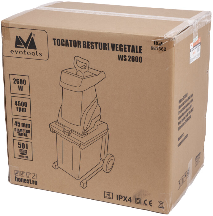 Tocator Resturi Vegetale WS 2600 EPTO - Putere tocator 2600 W [2]