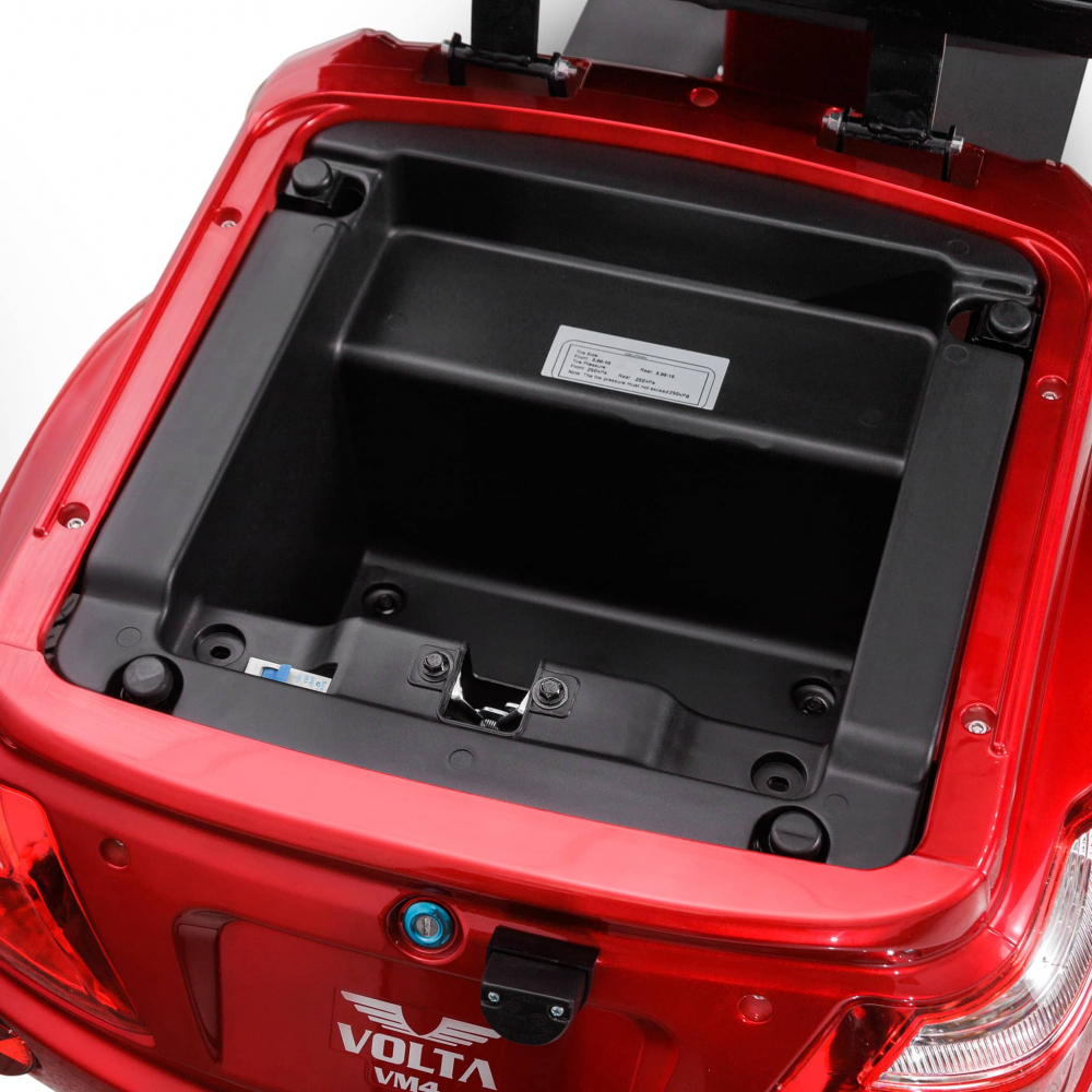 Triciclu electric 1000W, Voltarom VM4 Fara permis, 60V, 20Ah, viteza maxima 25 Km pe ora, Rosu, Autonomie 50Km [9]
