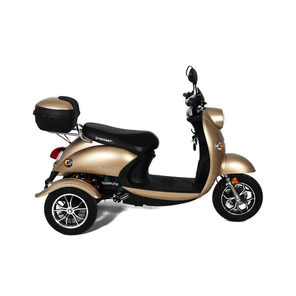 Triciclu Electric Rotakt Explorer Motor 1000W Viteză 25 km/h Autonomie 45 km Baterie plumb-acid 60V 20Ah Greutate maximă 251kg, Fără permis [2]