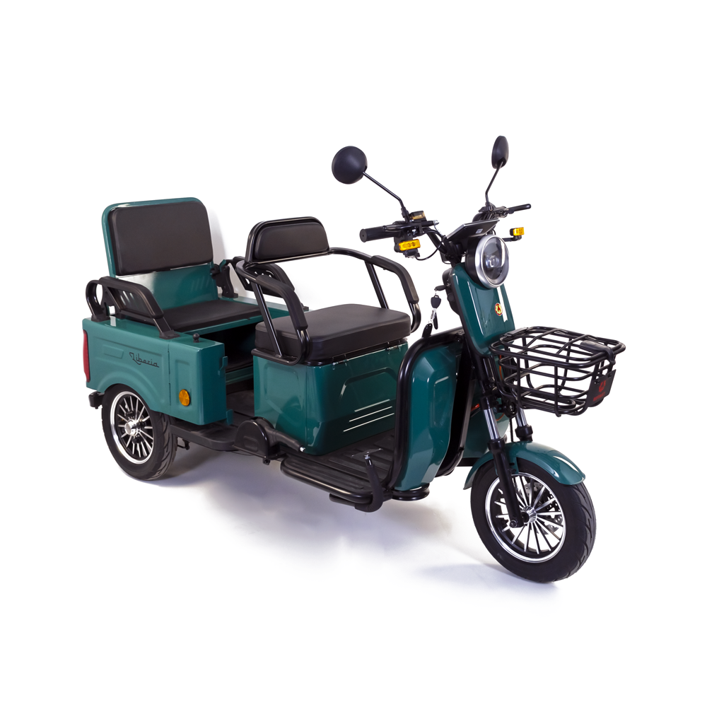Triciclu electric Rotakt Liberia 1400W 25 km/h autonomie 48 km baterie plumb- acid 60V 20Ah greutate maxima 292 kg, Fara permis [1]
