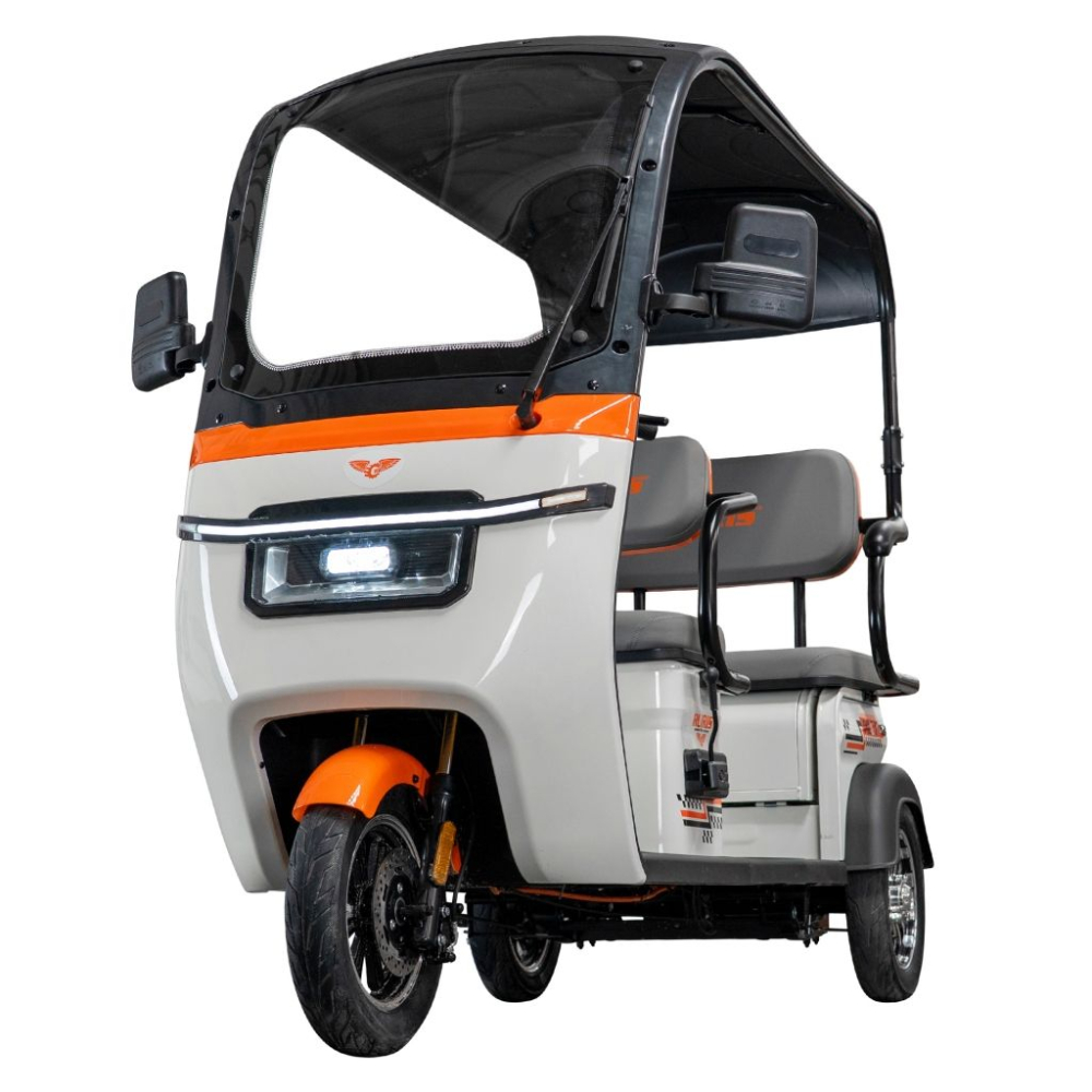 Triciclu electric RURIS Pilot 3070, putere maximală: 2900 W, autonomie: 60 km, viteza maxima: 25 km/h [9]