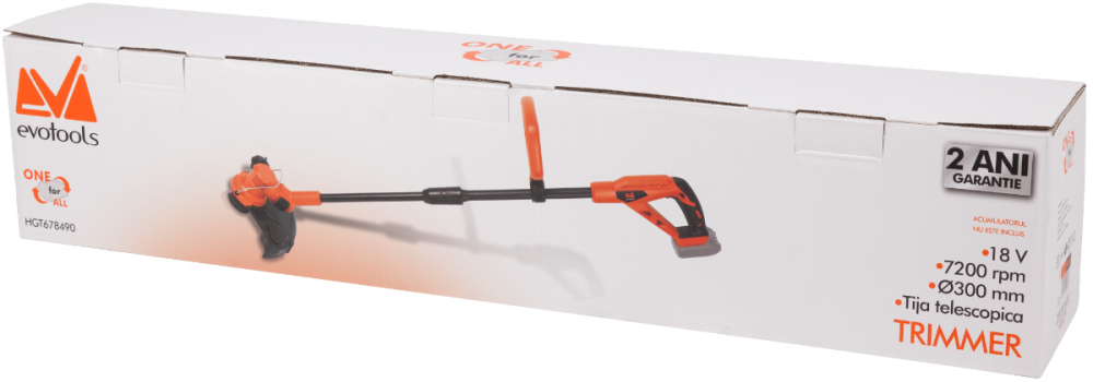 Trimmer fara Acumulator si Incarcator MAX 20V ONE EvoTools [2]