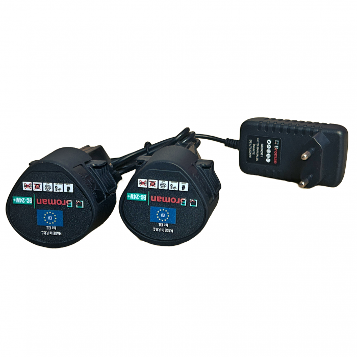 Trimmer (motocoasa electrica ) BROMAN , 2 acumulatori 24 V, 8 accesorii incluse [2]