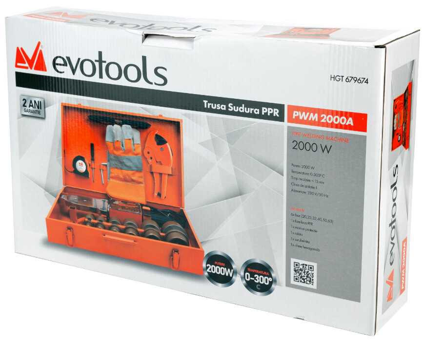 Trusa Sudura PPR 2000A EvoTools - Putere trusa 2000 W [6]