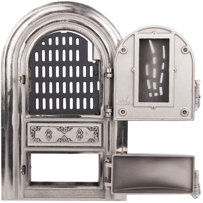 Usa Semineu cu Geam Bamboo Nichelata [5]