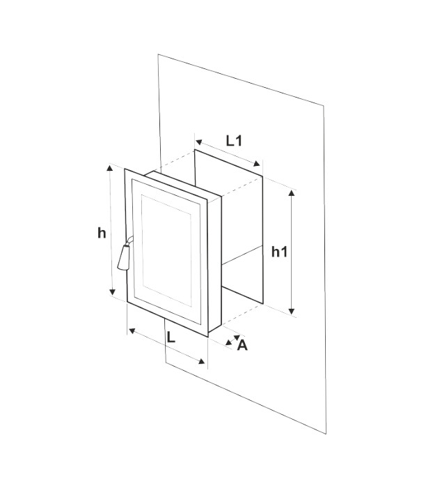 Usa Soba Strugure Economica fara Cenusar - Inaltime usa 270 mm Latime usa 250 mm [2]
