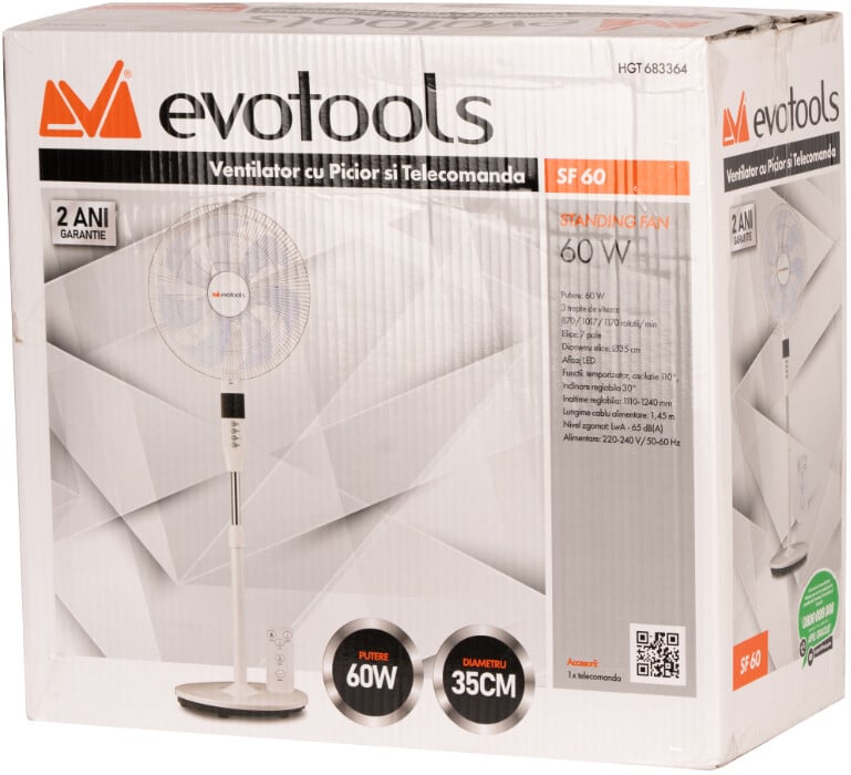 Ventilator cu Picior si Telecomanda SF 60 Evotools [2]
