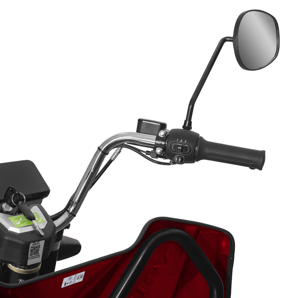 Voltarom Hercules, motor 3900W, 72V, 120Ah, 120km autonomie, viteza maxima 25 km pe ora, Triciclu electric Fara Permis, Rosu [4]