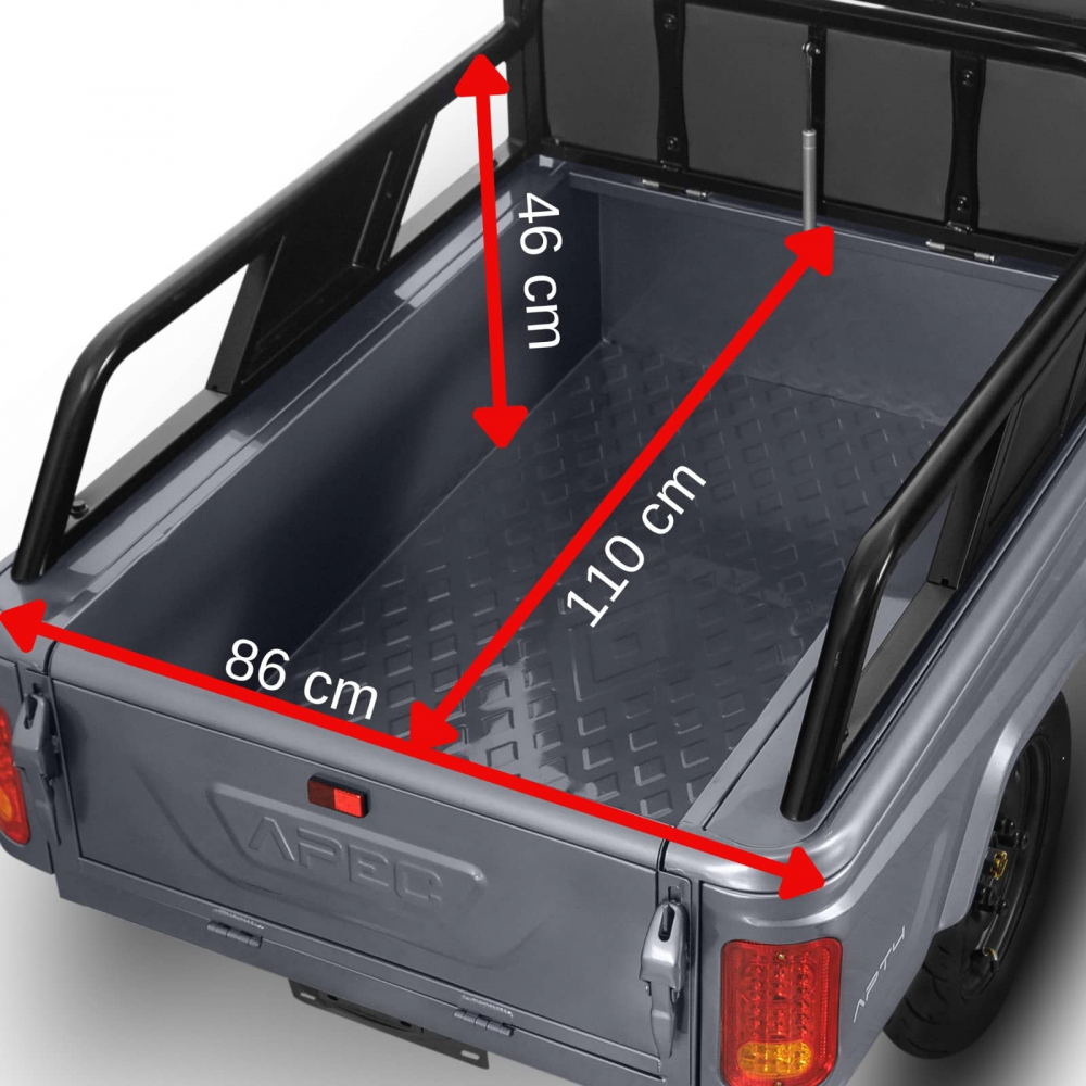 Triciclu Electric Voltarom, APT4, Fara Permis, viteza maxima 25 km pe ora, 1000W, Gri autonomie pana la 41 km [2]