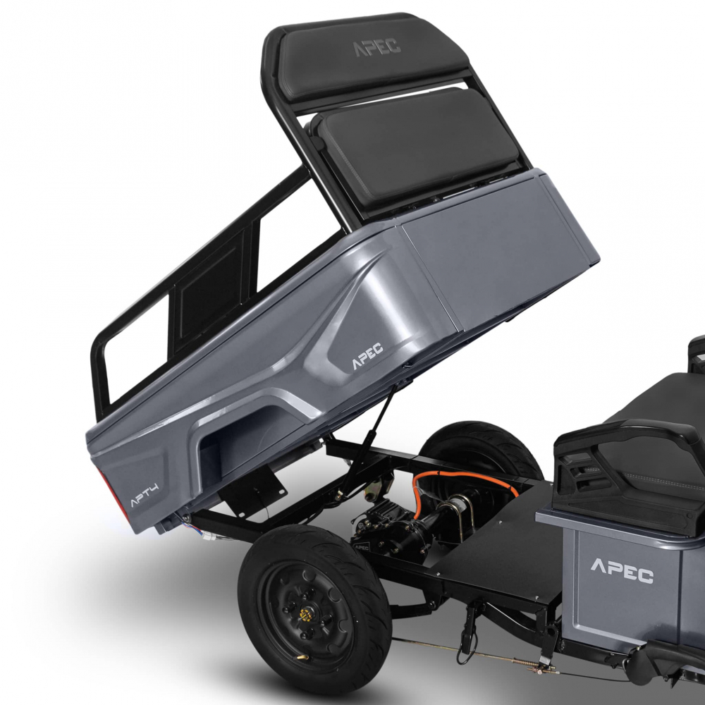 Triciclu Electric Voltarom, APT4, Fara Permis, viteza maxima 25 km pe ora, 1000W, Gri autonomie pana la 41 km [12]