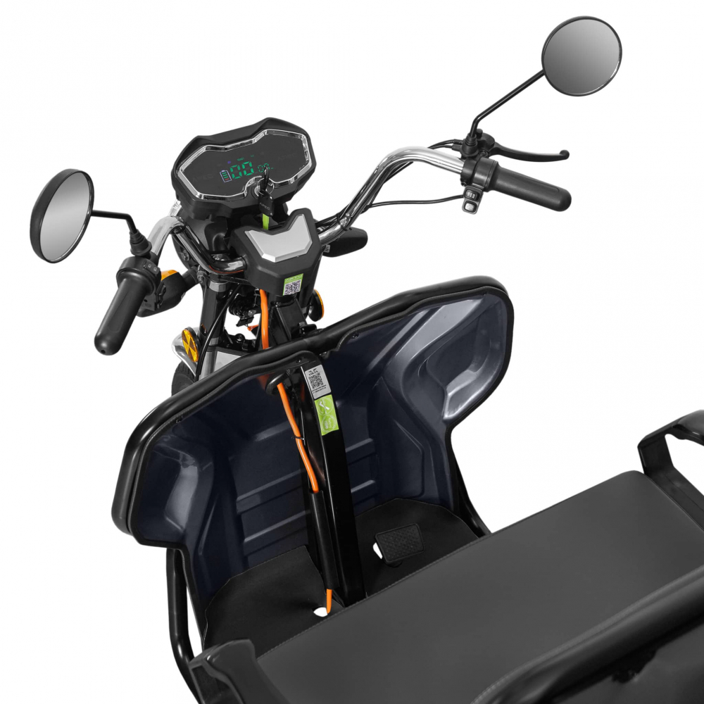 Triciclu Electric Voltarom, APT4, Fara Permis, viteza maxima 25 km pe ora, 1000W, Gri autonomie pana la 41 km [6]