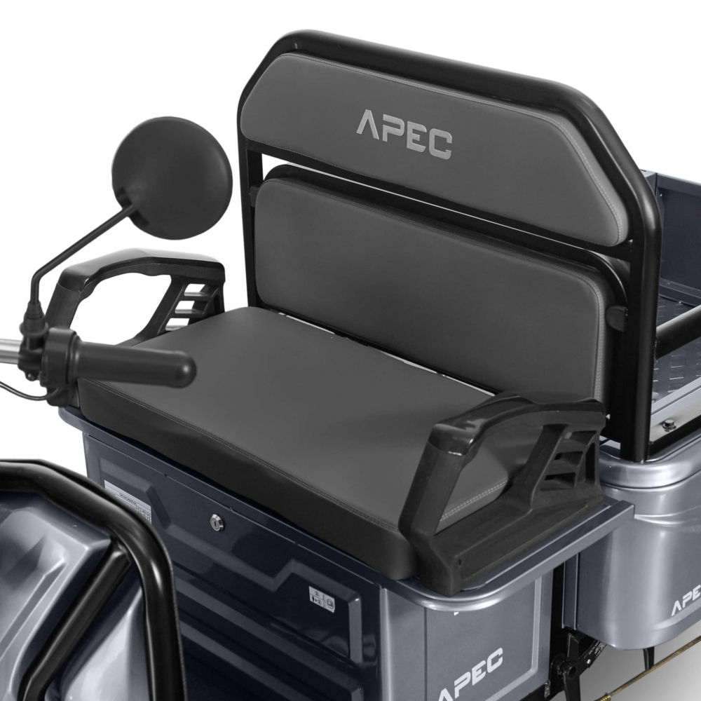 Triciclu Electric Voltarom, APT4, Fara Permis, viteza maxima 25 km pe ora, 1000W, Gri autonomie pana la 41 km [5]