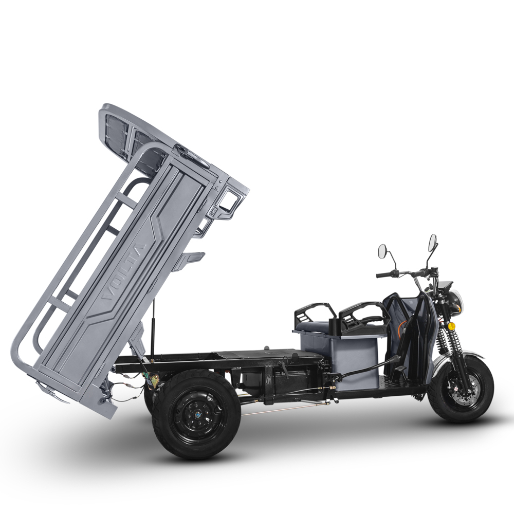 Voltarom Hercules, Motor 3900W, 72V, 45Ah, viteza maxima 25 km pe ora, pana la 50km autonomie, FARA Permis, Triciclu Electric, Gri [6]