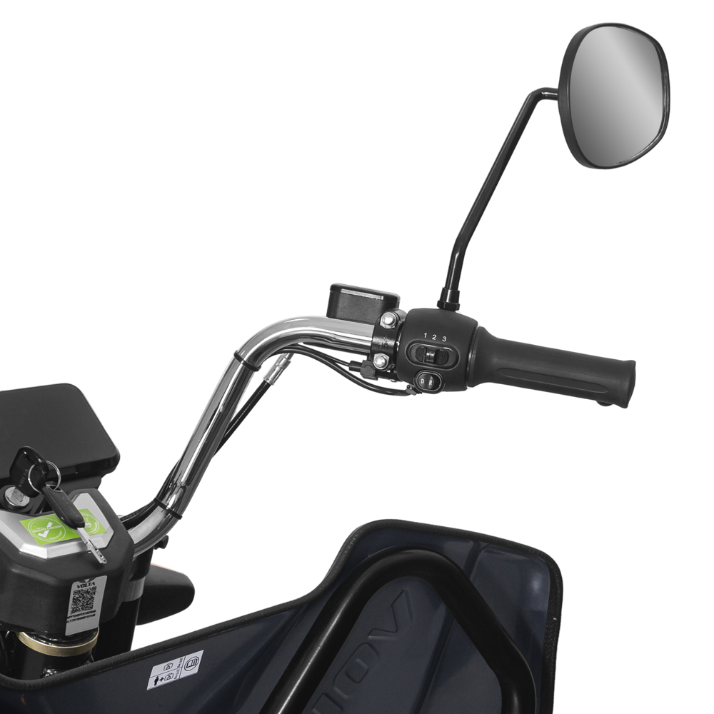 Voltarom Hercules, motor 3900W, 72V, 45 AH, viteza maxima 45 km pe ora, pana la 50km autonomie, Cu Permis, Triciclu Electric Tuk Tuk, Gri [11]