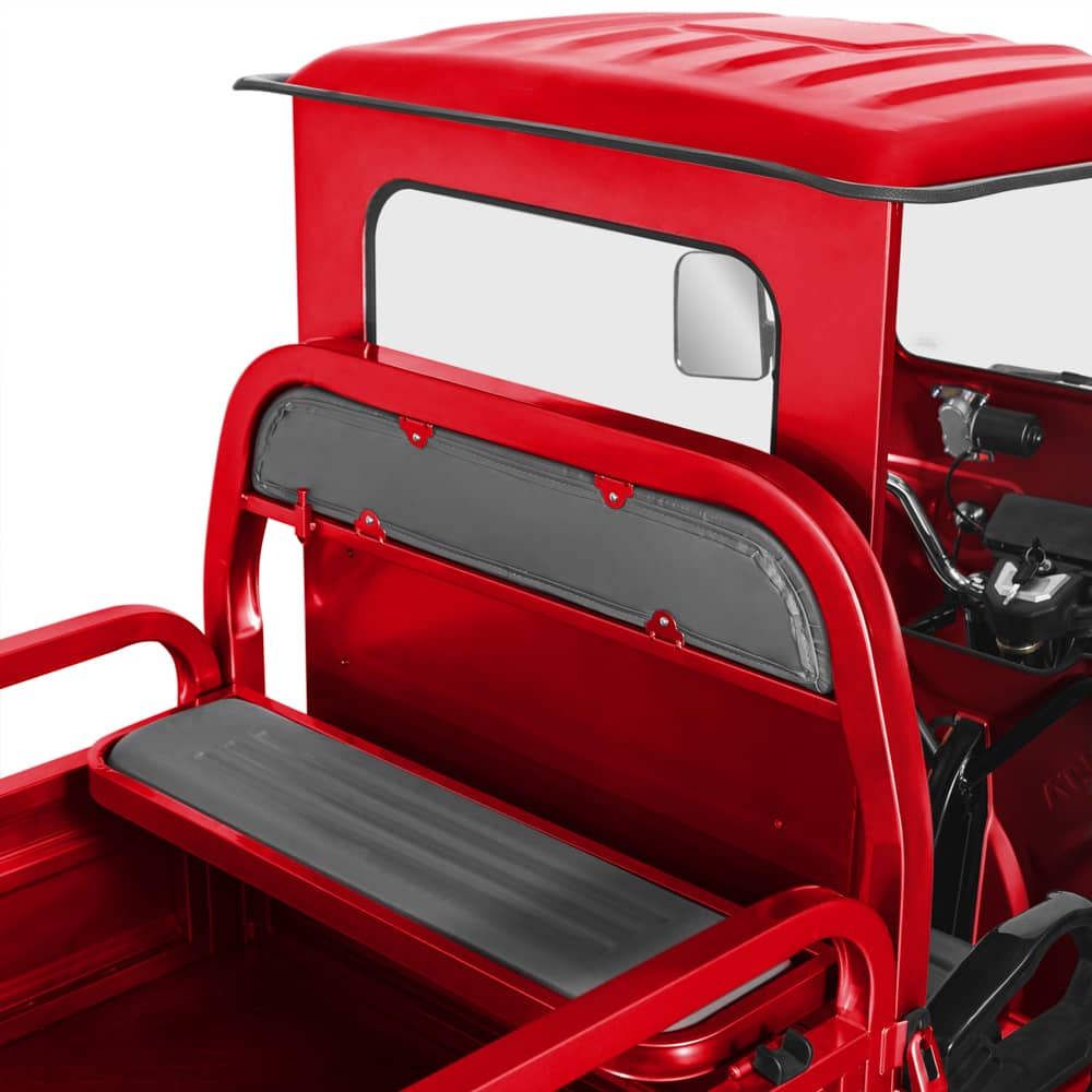 Voltarom Hercules motor 3900W, 72V, 120Ah, 120Km autonomie, viteza maxima 25 km pe ora, FARA Permis, Triciclu Electric Tuk Tuk, Cu Cabină, Rosu [7]