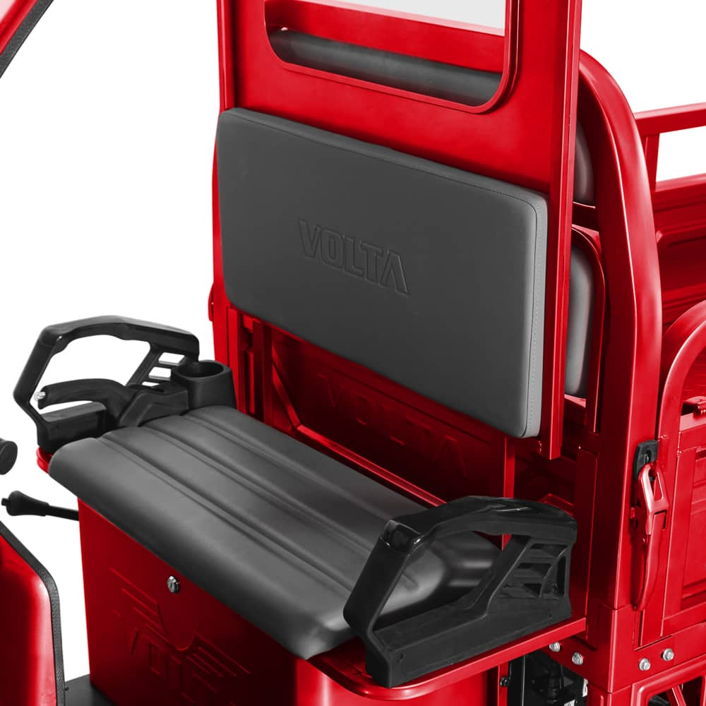 Voltarom Hercules motor 3900W, 72V, 120Ah, 120Km autonomie, viteza maxima 25 km pe ora, FARA Permis, Triciclu Electric Tuk Tuk, Cu Cabină, Rosu [4]