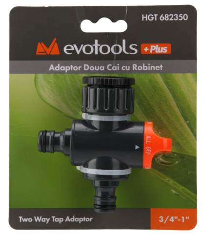 Adaptor Doua Cai cu Robinet EvoTools +Plus [1]