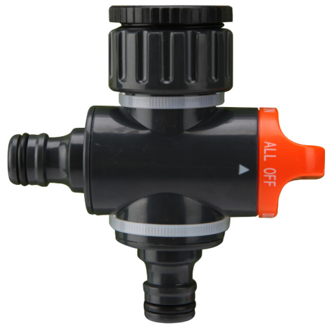 Gradina & gospodarie - Adaptor Doua Cai cu Robinet EvoTools +Plus