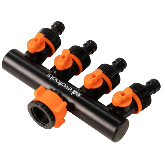 Adaptor Furtun 4 Cai cu Robineti EvoTools [2]