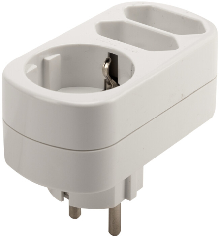 Electrice - Adaptor Priza Triplu Schuko 2043