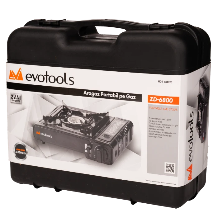 Aragaz Portabil pe Gaz cu Aprindere Automata si 1 Ochi EvoTools [4]