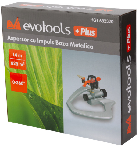 Aspersor cu Impuls Baza Metalica EvoTools +Plus [1]