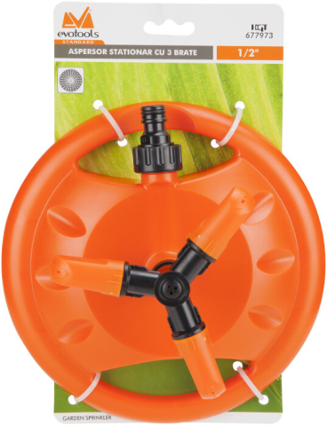 Aspersor Stationar cu 3 Brate ETS - Diametru 220 mm Inaltime [H[mm] - Inaltime] mm Diametru 2 1/2 inch [3]