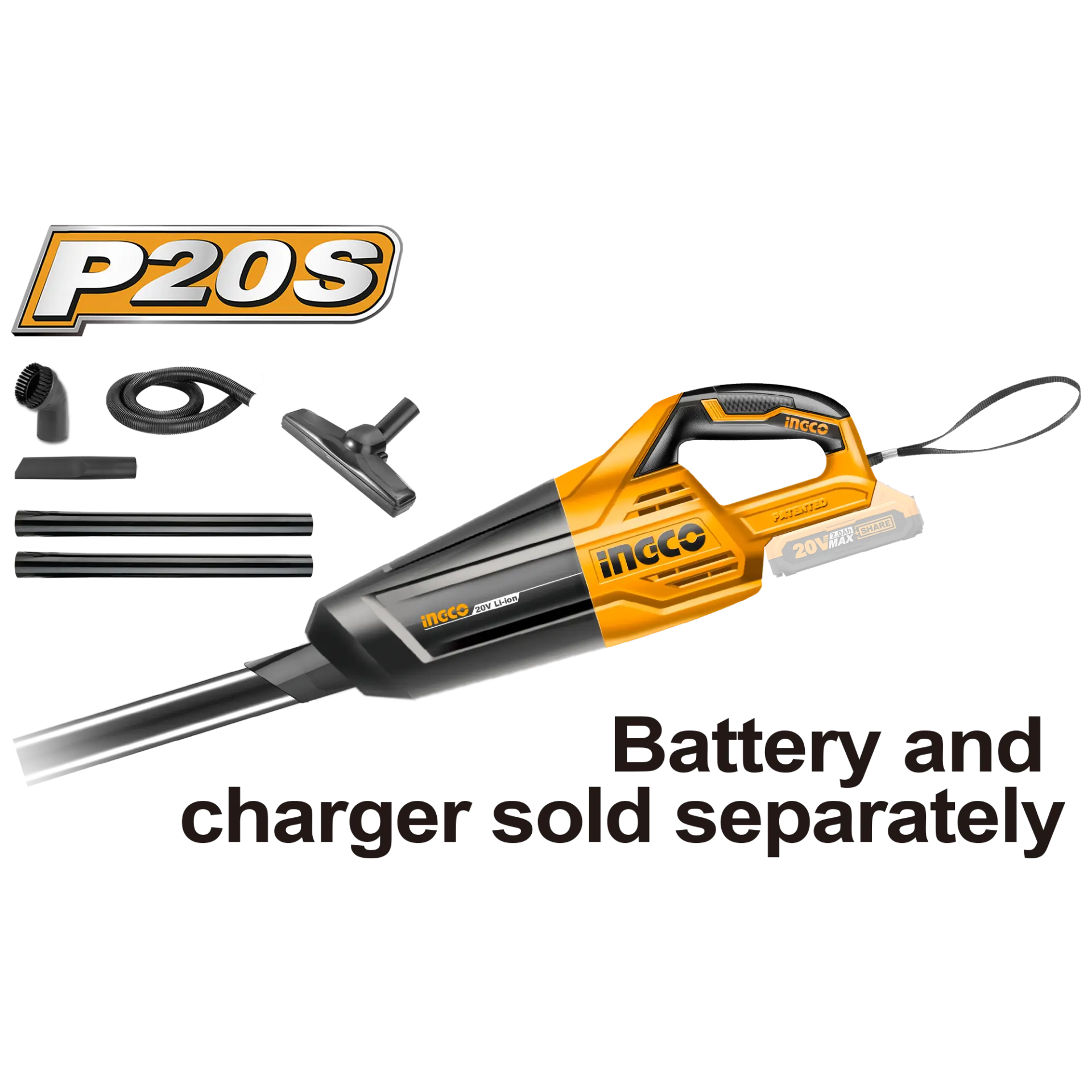 Aspiratoare - Aspirator auto 20V+accesorii Fara baterie si incarcator