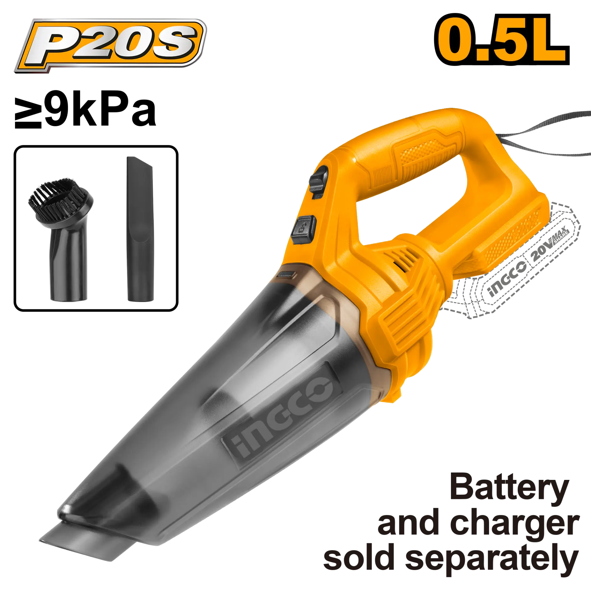 Aspiratoare - Aspirator de Mana 20V 0.5L