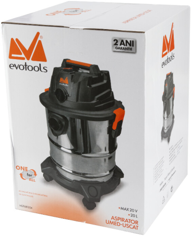 Aspirator Umed-Uscat fara Acumulator si Incarcator MAX 20V ONE EvoTools [1]