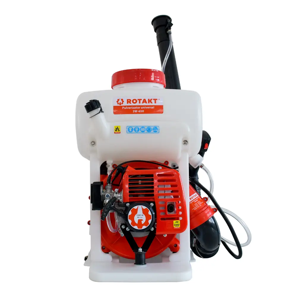 Atomizorul Rotakt 3W-650, cu motor de 1.8 CP în 2 timpi și pompa booster [1]