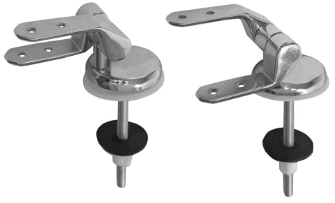 Sanitare - Balamale Cromate Paralele Lungi Inegale pt Capac WC 2 Pcs