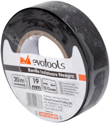 Banda Izolatoare EvoTools - Lungime 10 m Grosime 0.13 mm Latime 19 mm [7]