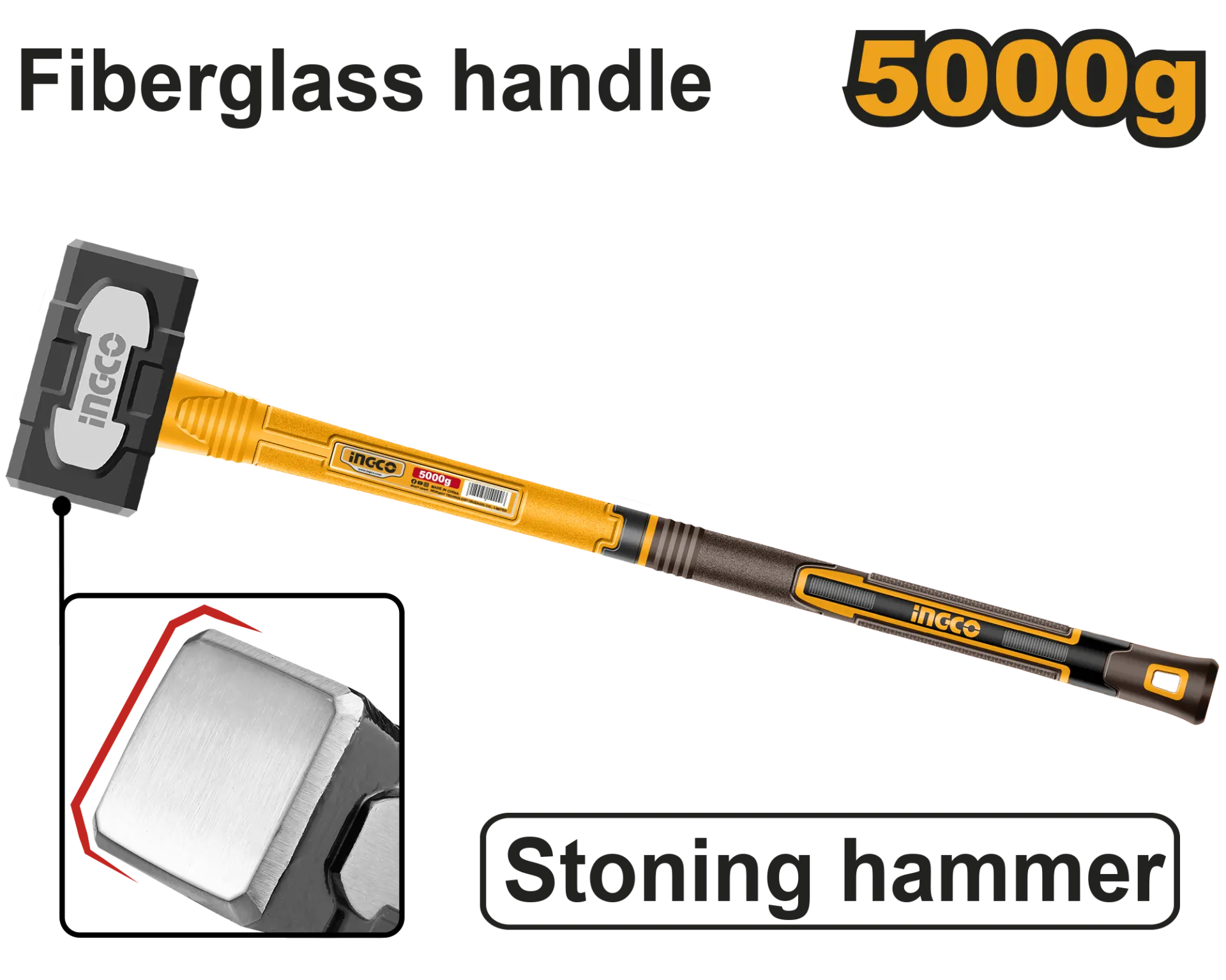 Ciocane si baroase - Baros 5 Kg maner fibra de sticla