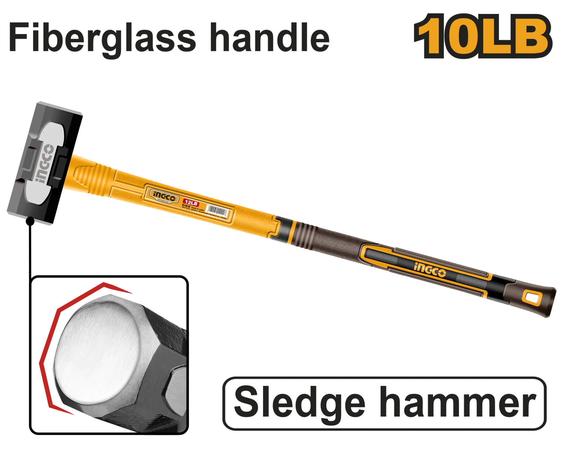 Ciocane si baroase - Baros cu Maner de Fibra 4.5kg