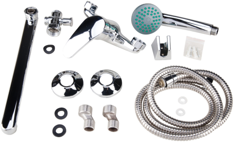 Baterie Aqua Cada Pipa Lunga - Lungime baterie 230 mm Inaltime levier 95 mm Distanta conexiuni 147 +/- 15 mm [2]