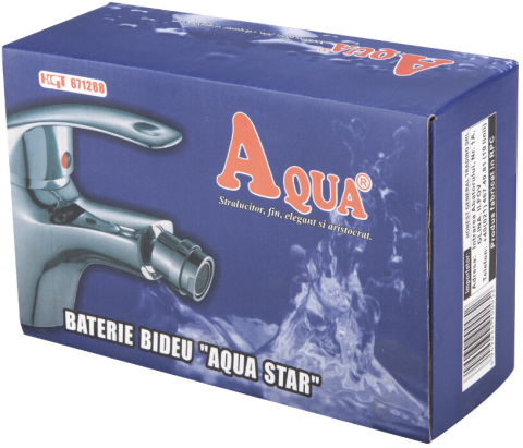 Baterie Aqua Star Bideu - Lungime baterie 115 mm Inaltime levier 120 mm Inaltime utila 60 mm [1]