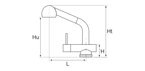 Baterie Bucatarie Dus Extractibil 4001 [2]