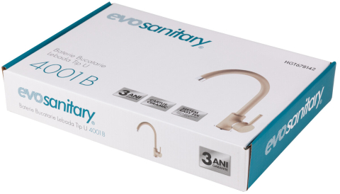 Baterie Bucatarie Lebada Tip U 4001 B - Lungime baterie 196 mm Inaltime baterie 70 mm Inaltime utila 215 mm Inaltime totala 330 mm [2]