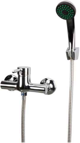 Baterii sanitare baie - Baterie Cabina Dus 4001 - Lungime baterie 109 mm Inaltime baterie 100 mm Distanta intre conexiuni 145 +/- 20 mm