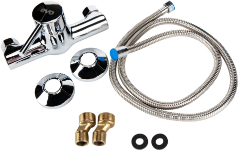 Baterie Cabina Dus 4001 - Lungime baterie 109 mm Inaltime baterie 100 mm Distanta intre conexiuni 145 +/- 20 mm [2]