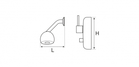 Baterie Dus 2 Capete Fix/Mobil Montaj Incastrat 5001 - Lungime baterie 170 mm Inaltime baterie 230 mm [4]