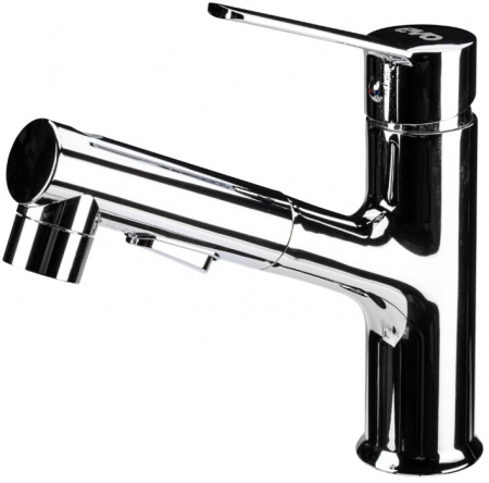 Baterii sanitare baie - Baterie Lavoar 3 Functii Crom Lucios - Lungime baterie 135 mm Inaltime levier 195 mm Inaltime utila 100 mm