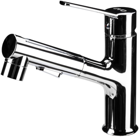 Baterii sanitare baie - Baterie Lavoar 3 Functii Crom Lucios - Lungime baterie 135 mm Inaltime levier 195 mm Inaltime utila 100 mm