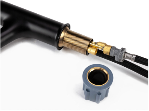 Baterie Lavoar 3 Functii Negru - Lungime baterie 135 mm Inaltime levier 195 mm Inaltime utila 100 mm [2]