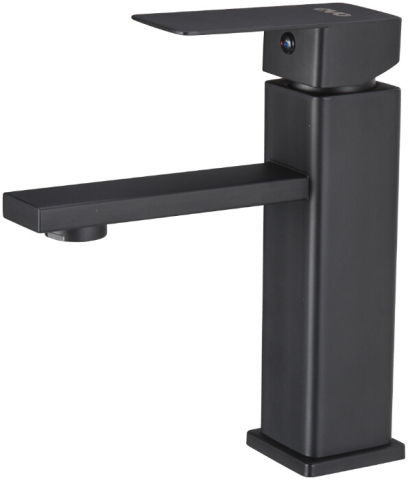 Baterii sanitare baie - Baterie Lavoar 6001 Negru - Lungime baterie 186 mm Inaltime levier 165 mm Inaltime utila 107 mm