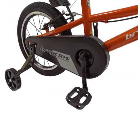 Bicicleta Copii BR BR-A1602P 2025 - 16 inch, Portocaliu [2]