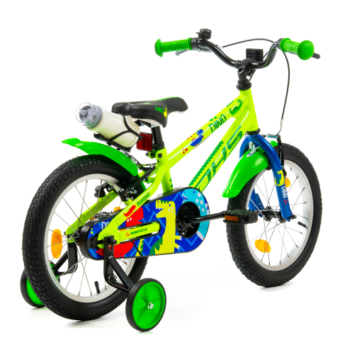 Bicicleta Copii DHS Dino - 16 Inch, Verde [2]