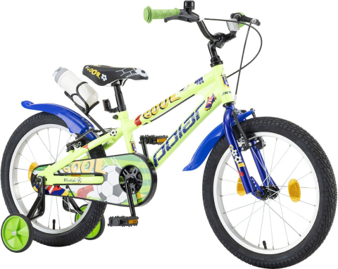 Bicicleta Copii Polar 2024 Football - 18 Inch, Verde-Albastru [1]